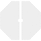 Ekena Millwork Westin Architectural Grade PVC Contemporary Ceiling Medallion, Two Piece, 38"OD x 3"ID x 15"C x 1"P CMP38WN2-03000 - alternate 4